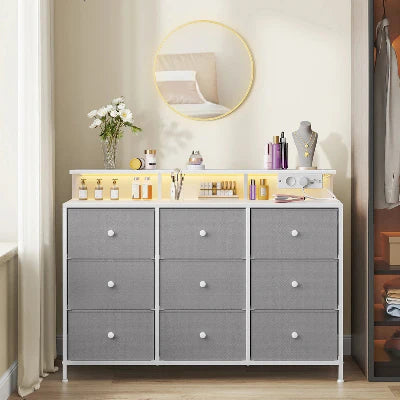Meuble de Rangement - LumiTiroir™ - Gris